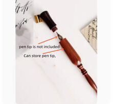 Oblique Calligraphy English Script Antique Dip Pen Holder (Can Store Pen Tips） picture
