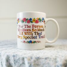 Vtg Funny Rainbow 1993 Mug 'The Person Who Does So Much All With Special Touch' picture