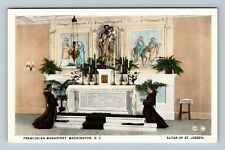 Washington DC-Washington DC, Franciscan Monastery Altar Joseph Vintage Postcard picture