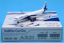 JC Wings 1:400 IndiGo Cargo Airbus A321(P2F) Diecast Aircraft Jet Model VT-IKX picture