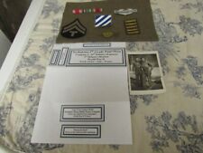 Vtg. WWII Named US Army 3rd Division 30th Inf. Rgt Co. L Insignia + Photo Lot picture