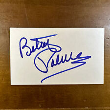 Betsey Palmer Autographed 3x5 Blue Index Card picture