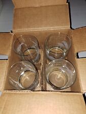 Lot Of 4 Nestle Nescafe World Map Globe Cocktail, Ice Tea Glass 70's New In Box picture