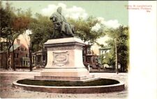 Henry W. Longfellow's Monument, PORTLAND, Maine Postcard - G.W. Morris picture