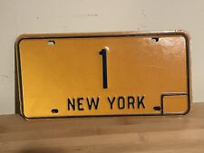 New York Governor License Plate 1980’s Low Number #1￼ picture