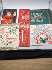 Lot of 23 Vtg 50's Christmas Cards Santa Glitter Embossed Angels Cutesie USED  picture