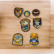 Vintage Obsolete Police Patches Lot  7 Mostly Florida Hillsborough HP Tampa Dade picture