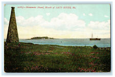 c1910 Monument Island, Mouth of Saco River Maine ME Antique Unposted Postcard picture