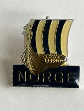 Vintage Norge Viking Ship Norway Lapel Pin picture