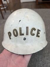 VINTAGE RARE WHITE MILITARY POLICE HELMET LINER BY STEINBERG BROS. NICE  picture