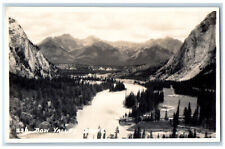 Banff Alberta Canada Postcard Bow Valley Byron Harmon c1940's RPPC Photo picture