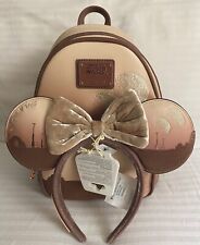 Disney Parks Star Wars Loungefly Sands Of Tatooine Mini Backpack & Ears NWT 2024 picture