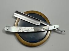 Vintage NearMint 11/16” Mother Of Pearl H. Juttner 23 Razor Shave Ready Germany picture