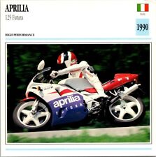 Aprilia 125 Futura High Perform 1990 Italy Edito Service Atlas Motorcycle Card picture