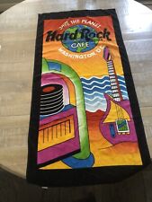 VINTAGE Hilasal Hard Rock Cafe Save The Planet Washington DC Beach Towel LK NW picture