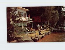 Postcard Happy Hacienda Cottages on Lakefront Weirs New Hampshire USA picture