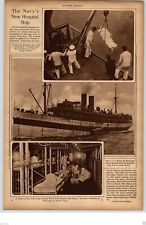 1917 Rotogravure Picture WWI USS Mercy Hospital Ship Pont-A-Mousson St. Laurent picture