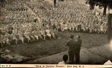 MILITARY POSTCARD - OUTDOOR SHOW-FORT DIX NJ-cir. early 1940's-bk39 picture