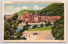 c1940s University of Pittsburgh High School Johnstown Pennsylvania PA Postcard picture