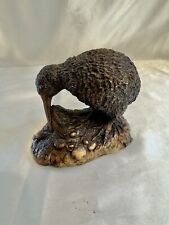 Vintage Kiwi Resin Figurine Sculpture By Davey Allan Co. New Zealand Signed picture