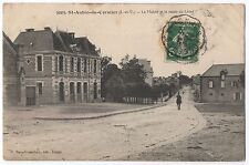 CPA 35 - SAINT AUBIN DU CORMIER (Ille et Vilaine) Town Hall and the Route de Livré picture