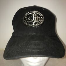 Hooters 1983-2003 20th Anniversary Metal Emblem Black Baseball Cap Strapback Hat picture