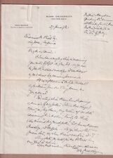 1921 1pg ALS Percy MacKaye american poet Miami University Oxford OH letterhead picture