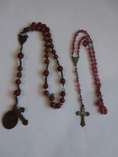 Vintage LOT 2 pcs Rosary Beads 7 Seven Sorrows Chaplet picture