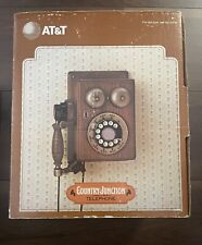 Country Junction ATT Rustic Wall Telephone Push Button OPENED BOX picture