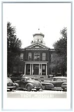 c1940's Lincoln Co. Court House Cars Troy Missouri MO RPPC Vintage Postcard picture