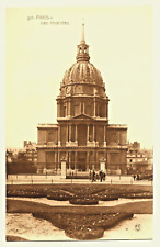 PARIS Les Invalides Building and Garden France Sepia RPPC French Postcard picture