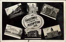 Newton Iowa IA Multi View c1910 Real Photo Postcard picture
