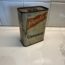 Vintage French's Cinnamon Empty 4 Ounce Collectible Vintage Tin R.T. French Co. picture
