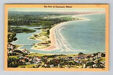 Ogunquit ME-Maine, Ogunquit Shore, Vintage Postcard picture