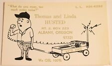 Vintage CB Ham radio Amateur Card KBM 5886 Albany Oregon QSL picture