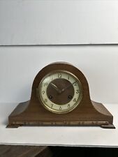 Vintage Welby German Brass Humpback Mantle Clock Works but Needs TLC picture