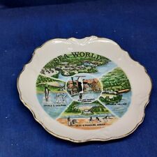 Vintage Sea World Collector's Souvenir Plate With Popular Attractions Japan EUC  picture