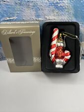Dillard's Mr. Bingle ORNAMENT Snowman Candy Cane NWT Trimmings NIB picture
