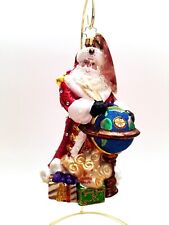 Chrisopher Radko - Worldy Wishes #1018130 Santa With Globe picture