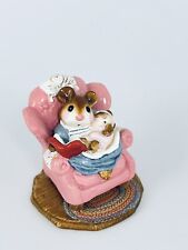Wee Forest Folk Babysitter Mouse M-066 Retired 1993 Signed AP Annette Petterson picture