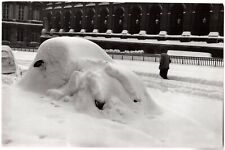 Bordeaux snow February 1956.Cars.Character.Snow.Agent print.11x17cm.3. picture