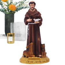 St Francis Statue With Deer And Pigeon Statue St Francis Of Assisi Holy Figurine picture