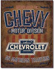 Chevrolet American Tradition Metal Tin Sign Garage Shop Bar  Home Decor #2204 picture