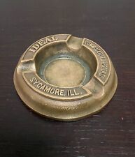 Vintage IDEAL Brass Ashtray Commtator Dresser CO Sycamire ILL picture