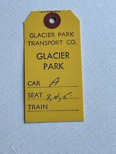 1961 GLACIER  PARK TRANSPORT CO BADGE TICKET VINTAGE picture