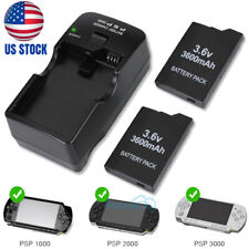 2-20X 3600mah Rechargeable Battery for PSP Slim 2000/2001/3000/3001/3003+Charger picture