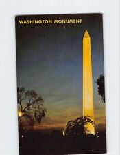 Postcard Night View Washington Monument Washington DC USA picture