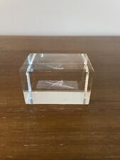 Rower 3D Laser Etched Crystal Glass Display Piece/Paperweight picture