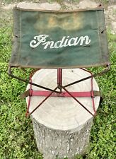 Genuine Original Indian Motorcycles Folding Canvas Mechanic Chair Dealership picture