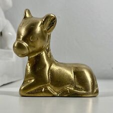 Cute BRASS Miniature PONY/DONKEY Sculpture Figurine 60s-70s Hollywood Boho Glam picture
